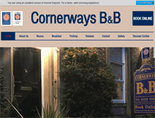 Tablet Screenshot of cornerwaysbandb.co.uk